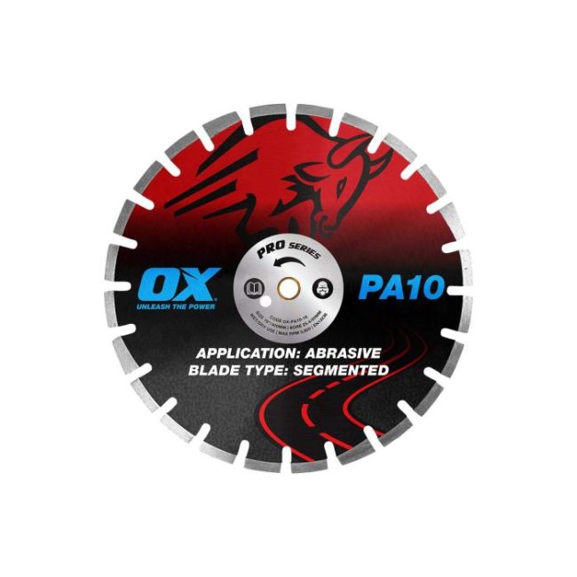 OX Professional PA10 16" Segmented Diamond Blade - Asphalt OX-PA10-16
