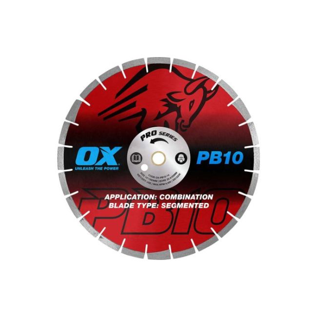 OX Professional PB10 14" Segmented Diamond Blade - Abrasive OX-PB10-14