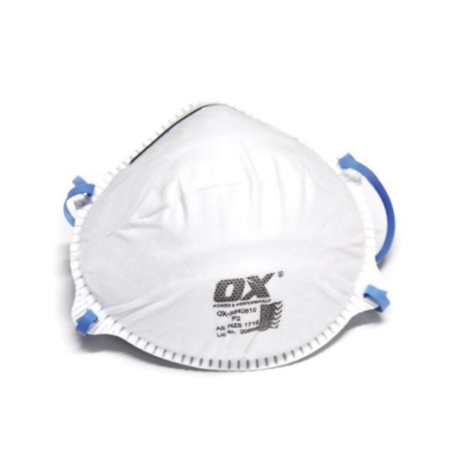 OX P2 Dust/Mist Disposable Mask - non valved - 20pk OX-S240810