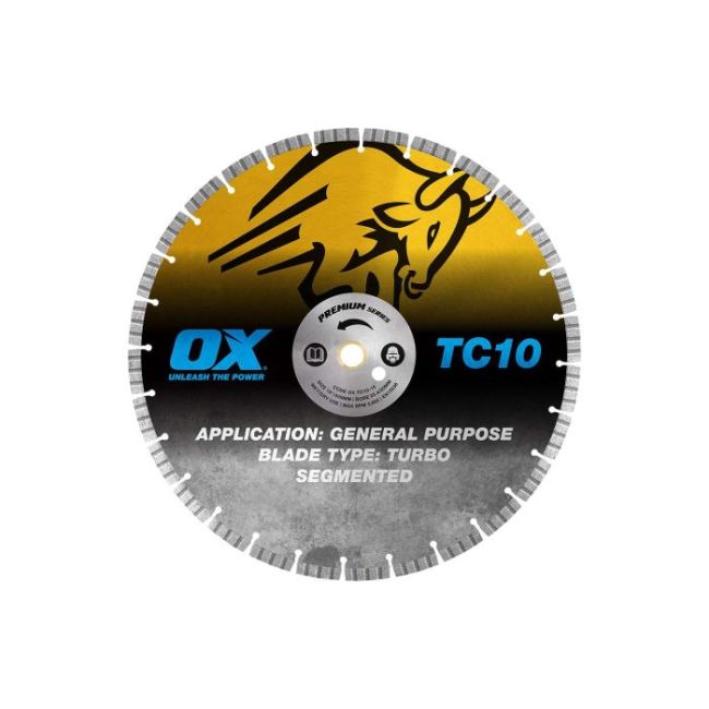 OX Premium Turbo Segmented Blade 400mm - Concrete/General Purpose 
 OX-TC10-16