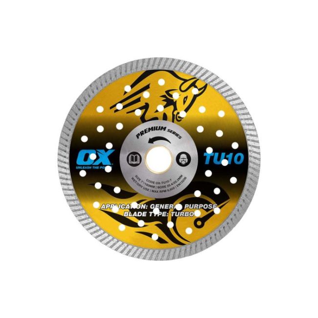 OX Trade 7" Turbo Diamond Blade - Universal/Hard OX-TU10-7