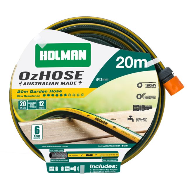 Holman Oz Hose 12mm x 20m with Fittings OZH1220F