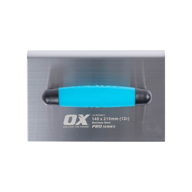 OX Pro Extra Wide Edging Trowel 10mm Radius- 145 x 215mm / 5 3/4in x 8 1/2in OX-P014912