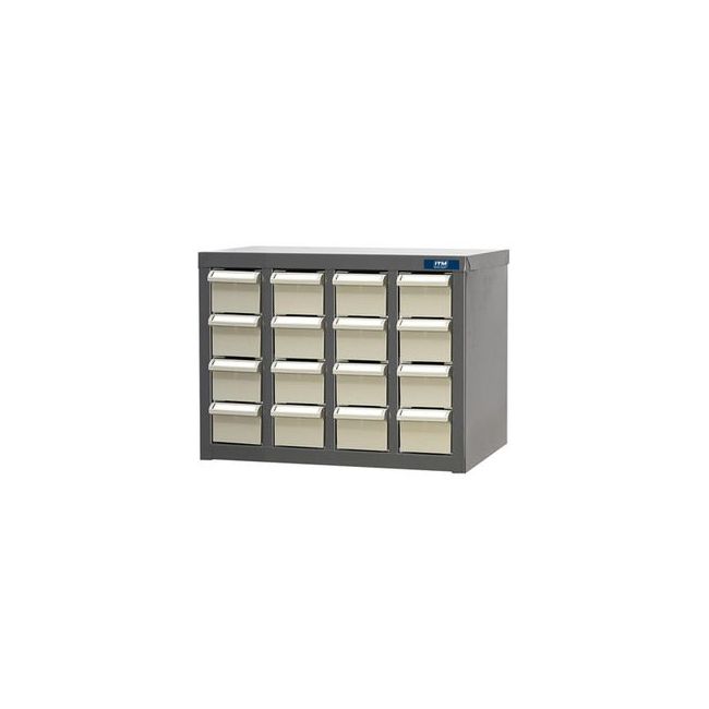 ITM A8 16 DRAWER METAL PARTS CABINET PB-A8416