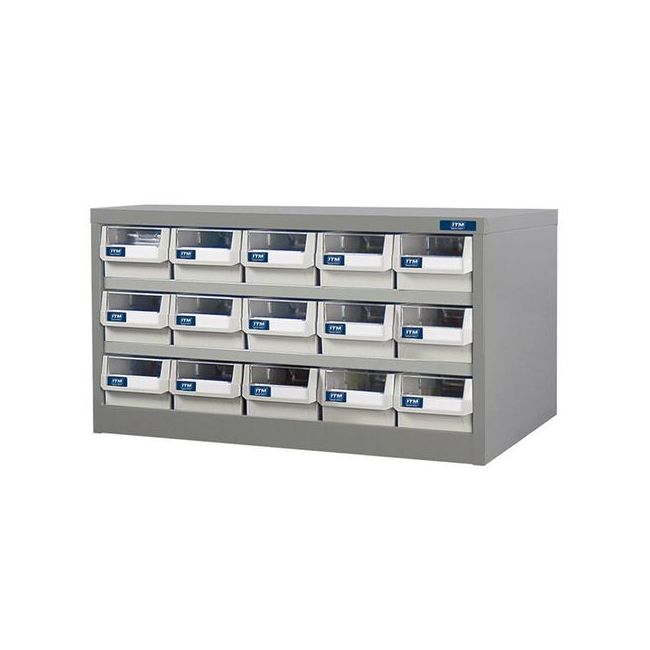 ITM HD 15 DRAWER METAL PARTS CABINET PB-HD515