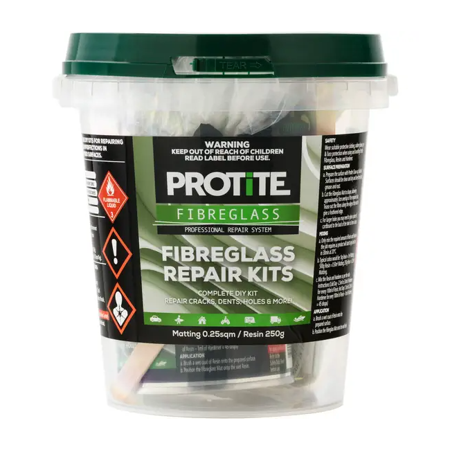 Protite Fibreglass Repair Kit 250G PF-FKIT0250