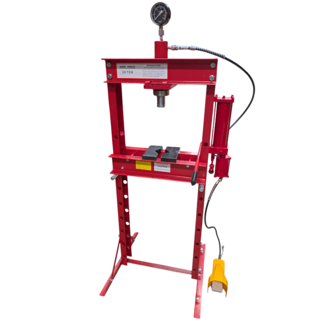 Millers Falls 20 Tonne Air Hydraulic Shop Press PRESALR20T