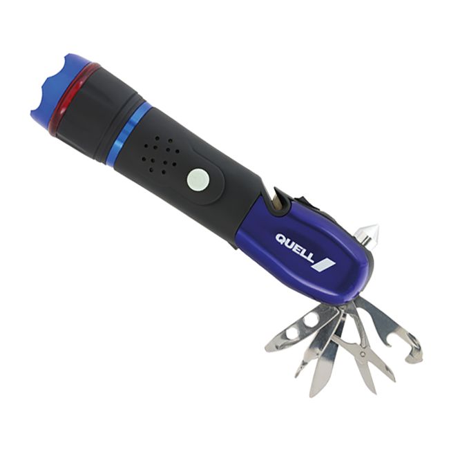 Quell Emergency Multi-Tool Flashlight 90 Lumens Adjustable Beam 137062