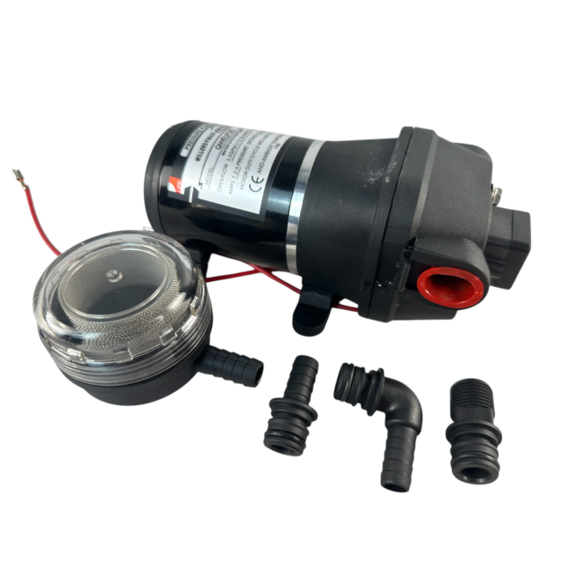 Millers Falls DC 12V Electric Transfer Pump 35 PSI 12.5L/min QWELP35