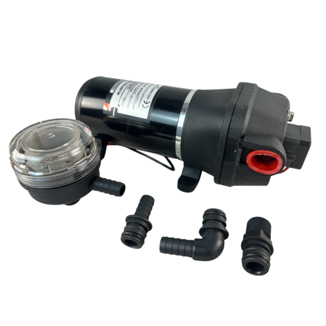 Millers Falls DC 12V Electric Transfer Pump 40 PSI 17L/min QWELP40