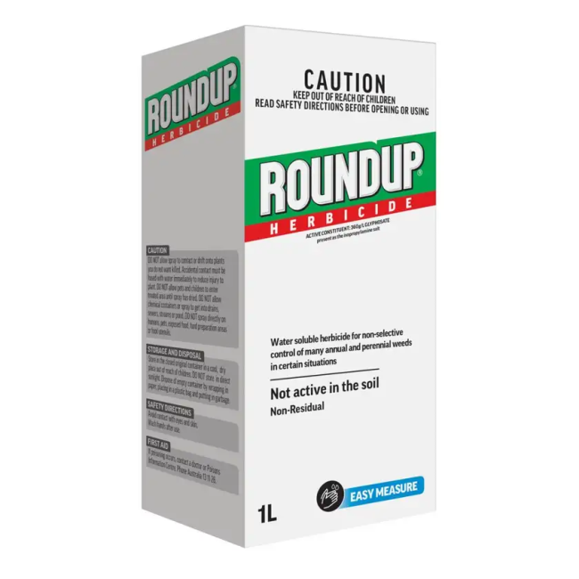 Roundup Herbicide Concentrate White 1 Litre Water Soluble 199601