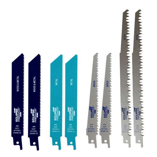 Eclipse 8 Piece Predator Recip Blade Set EC-RSET8