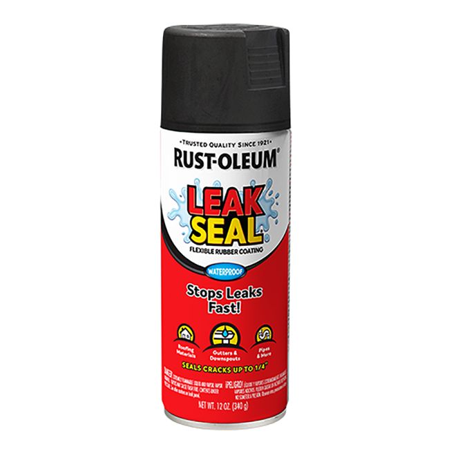 RUST-OLEUM Leak Sealer 340g BLACK Paintable Finish LeakSeal 273563