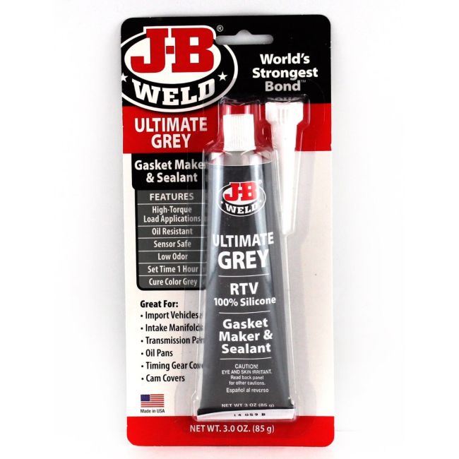 J-B WELD ULTIMATE GREY GASKET MAKER & SEALANT 3 OZ 32327