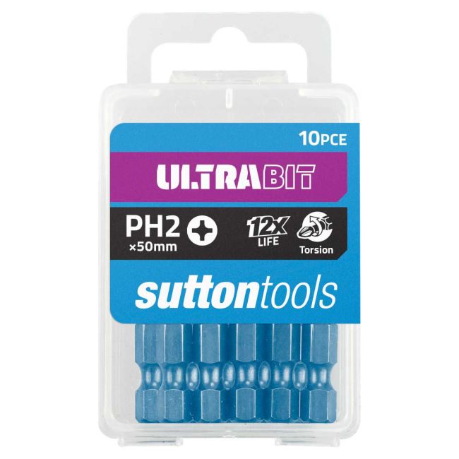 Sutton Ultra - Impact Screwdriver Bit PH2 50MM 10PK S1620250