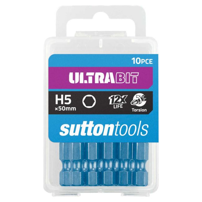 Sutton Ultra - Impact Screwdriver Bit HX5 50MM 10PK S1650550