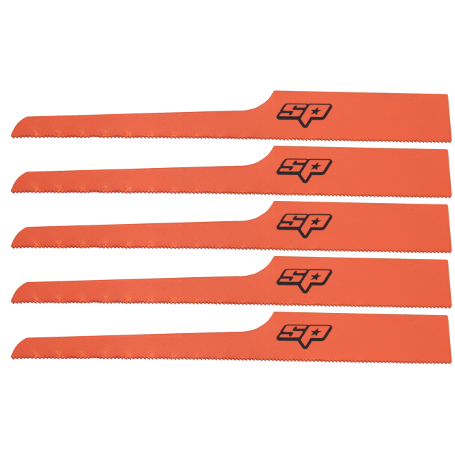 SP Tools Air Hacksaw Blades 5 Piece 32 Teeth Suits Steel SAWB100