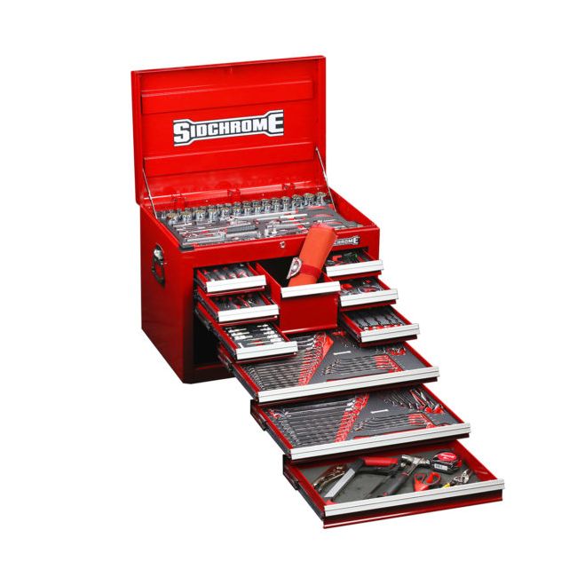 Sidchrome 309PC 10 Drawer Tool Kit Metric/AF SCMT10128