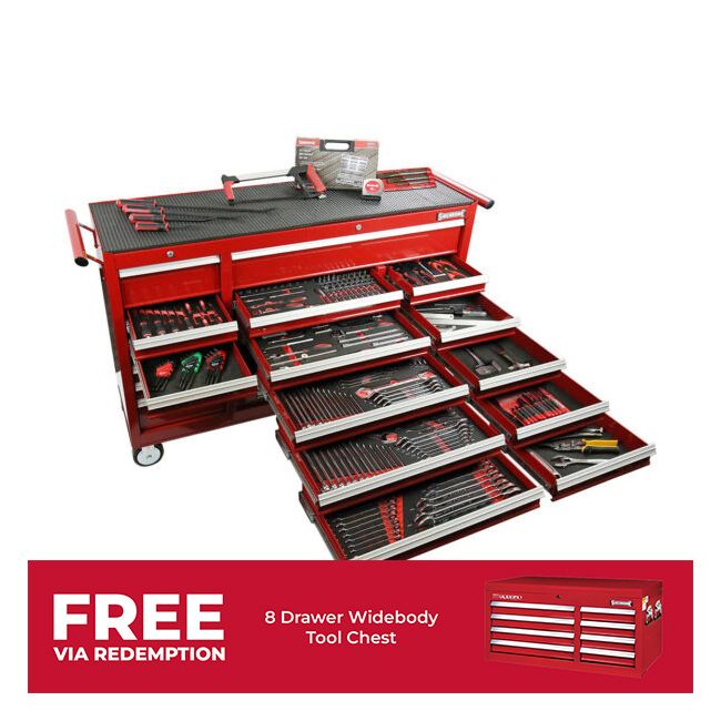 Sidchrome 393PC Metric & A/F 20 Drawer Tool Kit SCMT11105
