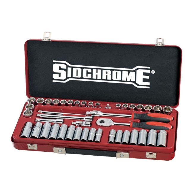 Sidchrome 43Pc 3/8" Drive Socket Set Metric/AF SCMT13107