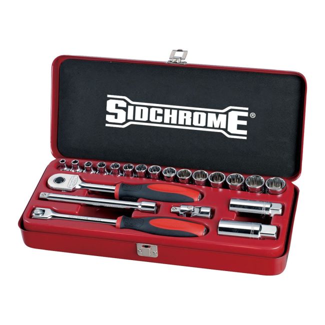 Sidchrome 21PC 3/8" DR Socket Set Metric SCMT13205