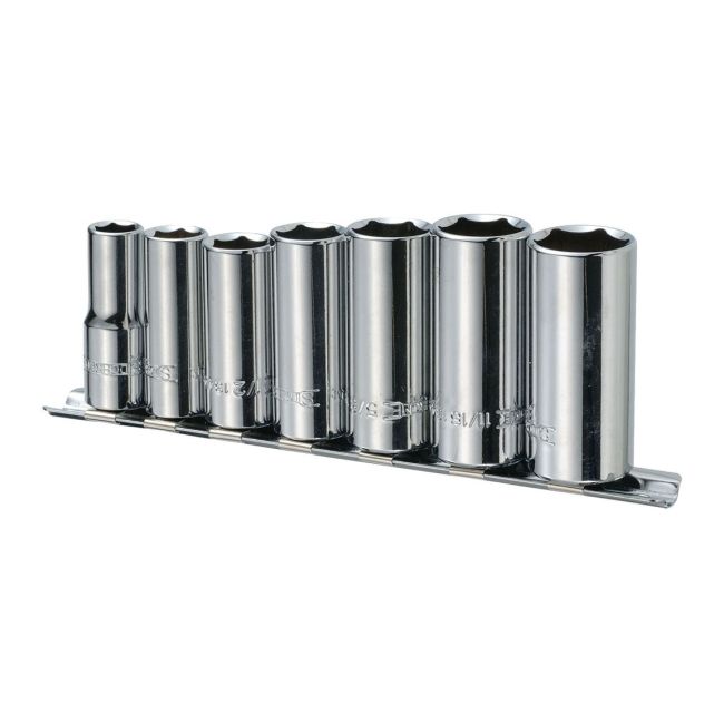Sidchrome 7Pc 3/8'' Drive Socket Set AF SCMT13430