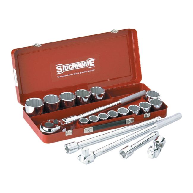 Sidchrome Set Socket 19Pce 3/4Dr A/F SCMT15405
