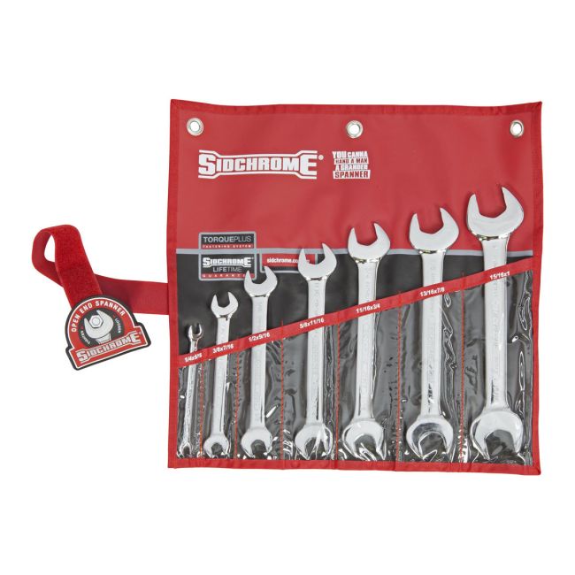 Sidchrome 7Pc Open End Spanner Set AF SCMT20412