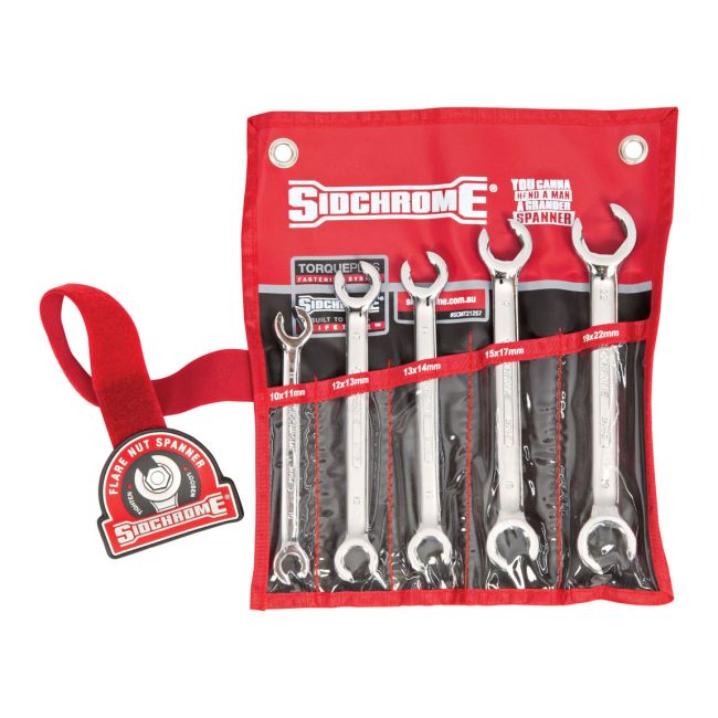 Sidchrome 5Pc Flare Nut Spanner Set Metric SCMT21257