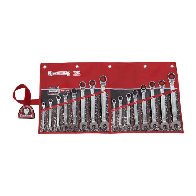 Sidchrome 16Pc 467 Series Geared Spanner Set Metric SCMT22201