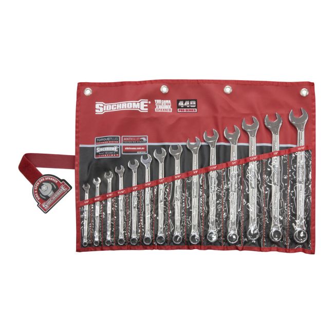 Sidchrome 14Pc 440 Series Ring & Open End Spanner Set AF SCMT22443