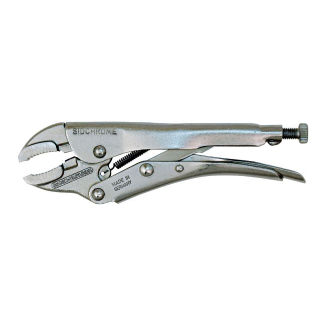 Sidchrome Locking Pliers Curved Jaw 180mm SCMT28407