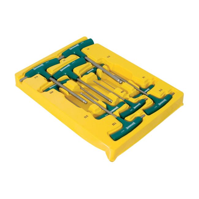 Sidchrome 10Pc Hex Key Set T-Handle Ball End AF SCMT29560