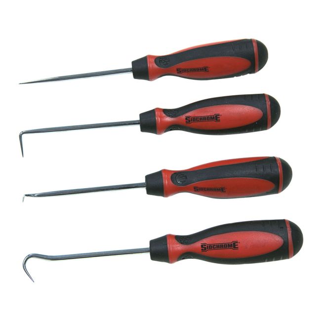 Sidchrome 4 Piece Mini Pick & Hook Set SCMT70673