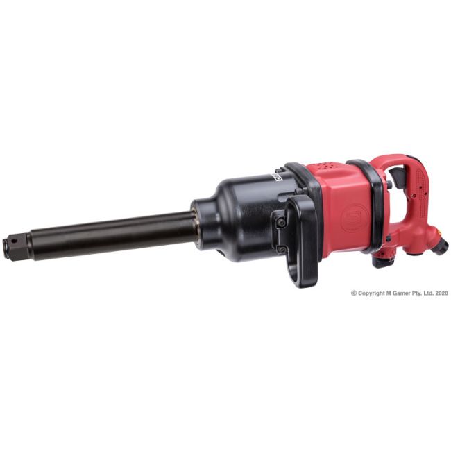 Shinano 1" Heavy Duty Inline Grip Impact Wrench with 8" Extended Anvil SI1888