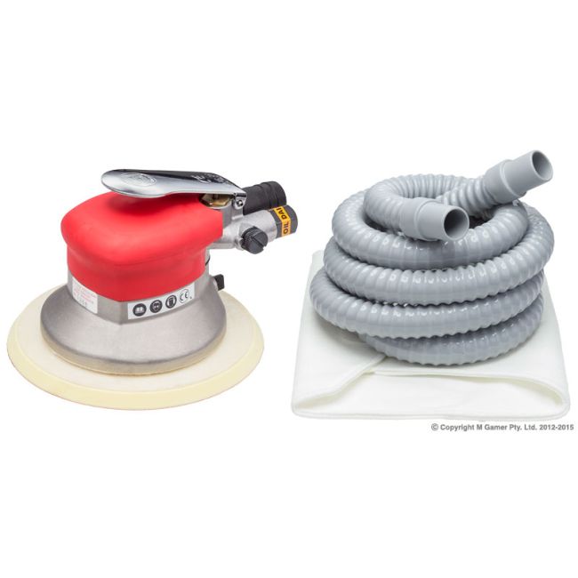 Shinano 6" Dual Action Dust Free Sander - Palm Grip SI3113-6A