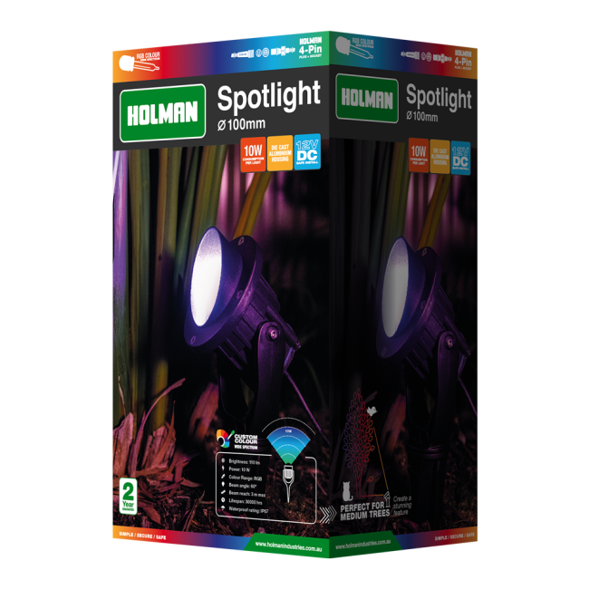 Holman 100mm RGB Colour Spotlight SLRGB10010