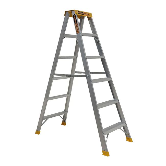 Gorilla Ladder Double Sided A-frame 6 Step 1.74m Pro-Lite Aluminium 150kg Industrial SM006-PRO