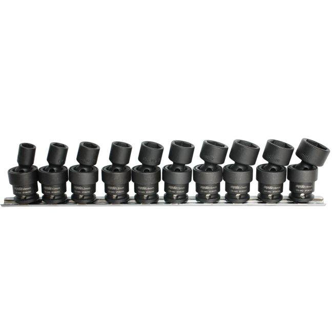 SP Tools 10PC 3/8"DR 6PT Metric Swivel Impact Socket Set SP20256
