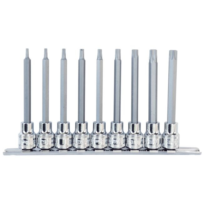 SP Tools 10 Piece 3/8"Dr Torx Socket Rail Set SP20455