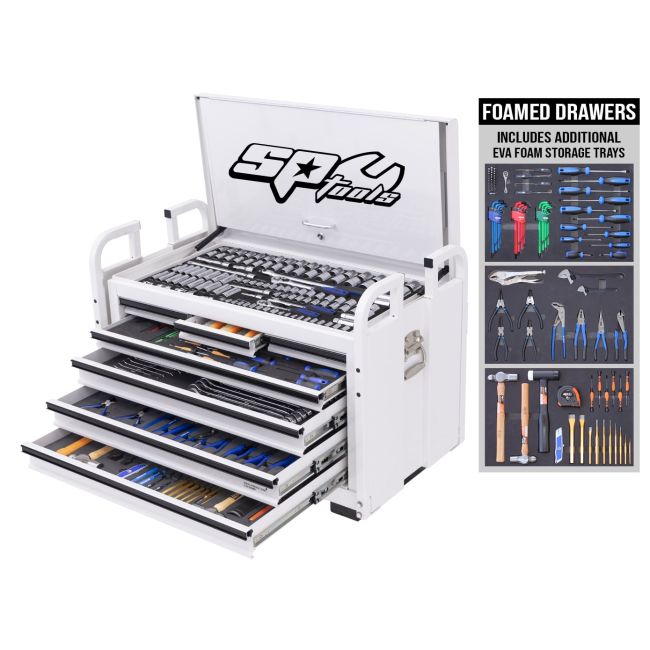 SP Tools Toolkit 413Pc Metric/Sae -White 7 Drawer Field Se SP50115WX
