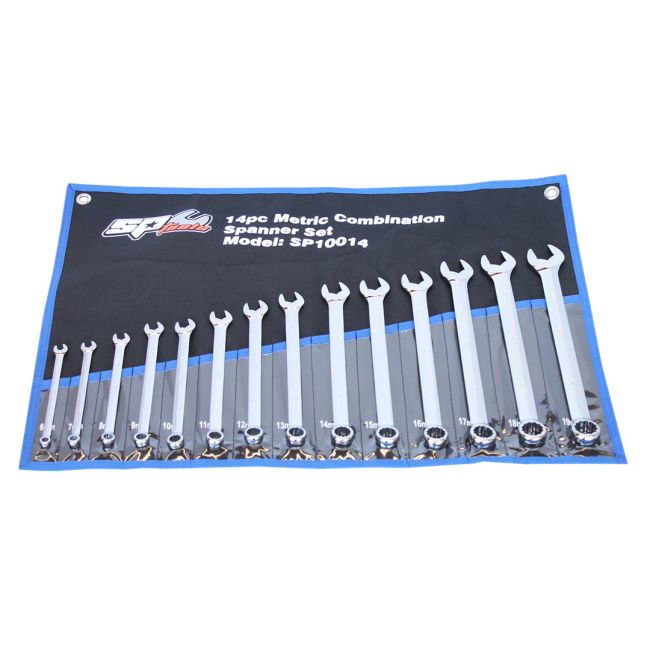 SP Tools 14 Piece Metric Combination Spanner Set SP10014