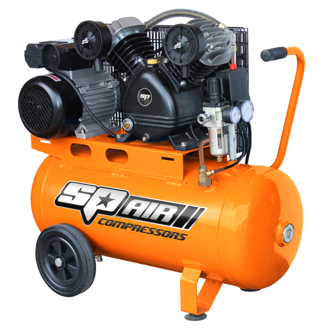 SP Tools Air Compressor 3.0Hp 50Lt Belt Drive V-Twin Portable SP17