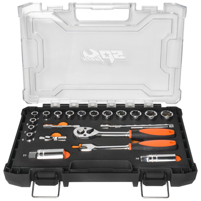 SP Tools 3/8"Dr 21PC Metric Socket Set SP20214
