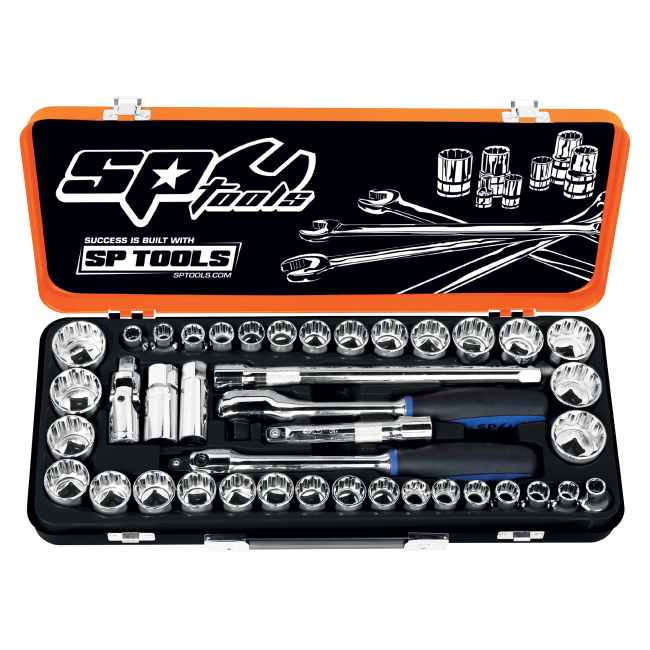 SP Tools Socket Set 41 Piece 1/2" Dr Metric/Sae SP20300