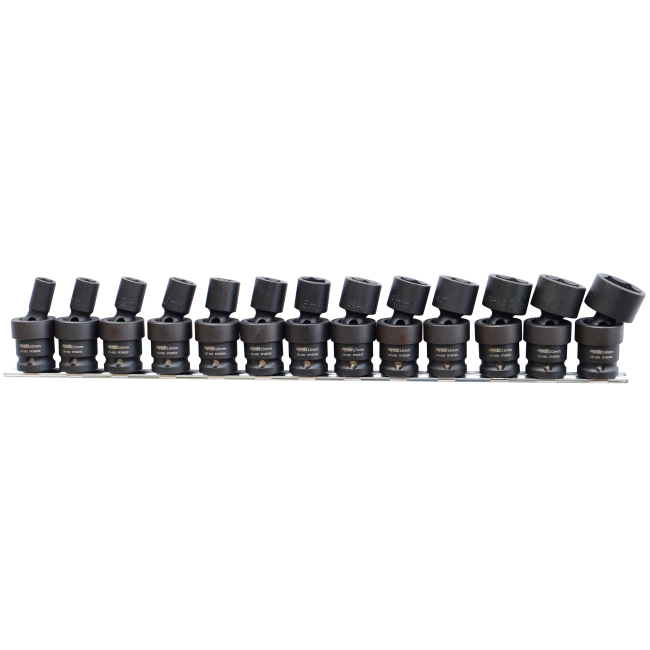 SP Tools 13Pc Metric 1/2Dr 6Pt Impact Socket Set SP20356