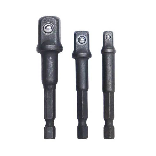 SP Tools 3PC 1/4", 3/8" & 1/2"Dr Impact Extension Adapter Set SP20388