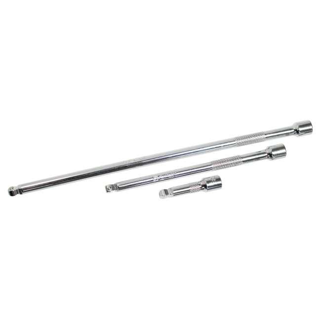 SP Tools Extension Bar Set 3/8"Dr Wobble 3 Piece Chrome Vanadium SP22330