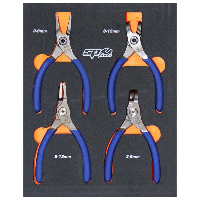 SP Tools 4PC 0.9mm Tip Circlip Plier Set SP32934