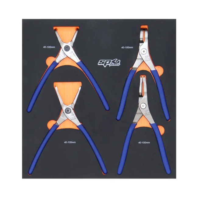 SP Tools 4PC 40-100MM Circlip Plier Set SP32937